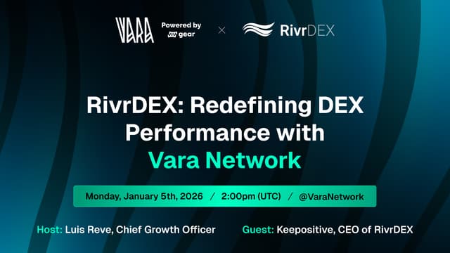 Illustration for «RivrDEX : Redefining DEX Performance with Vara Network»
