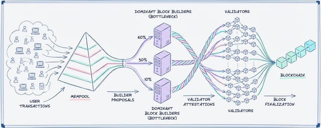 Illustration for «The Paradox of Ethereum Decentralization: How New Blocks Are Actually Created»